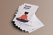 Mental Health african woman, a Healthcare Illustration by KeronnArt (Thumbnail 6 of 8)