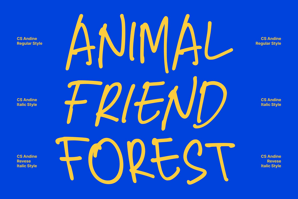 CS Andine – Handwriting Font, a Handwritten Font by Craft Supply Co. (Photo 3 of 8)