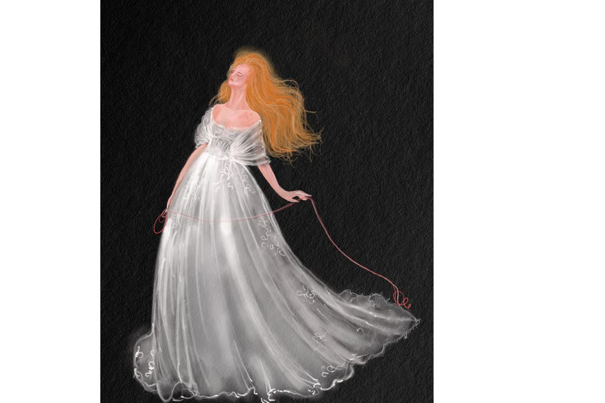 Graceful Women in White Dresses, a Person Illustration by tranyenhanu (Photo 1 of 3)