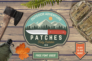 Outdoor Adventure Patches Part 2, a Branding & Logo Template by sivVector