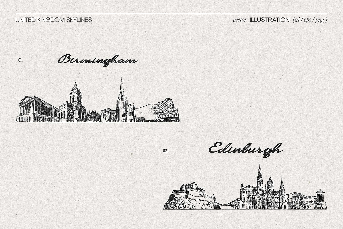 United Kingdom Skylines, a Work Illustration by TheMountBirdStudio (Photo 4 of 8)