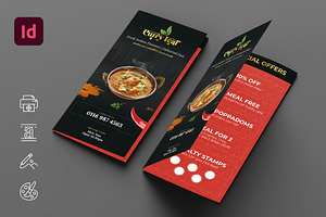 Indian Restaurant Trifold Brochure, a Templates & Theme by Kida