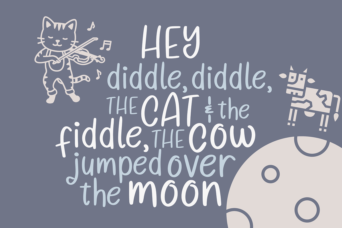 Lunar Shore Cute Handwriting Font, a Font by Dancing with Ink (Photo 10 of 19)