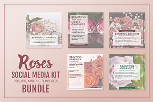 Roses Social Media Kit Bundle
