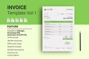 Invoice Template, a Print Template by alimran24