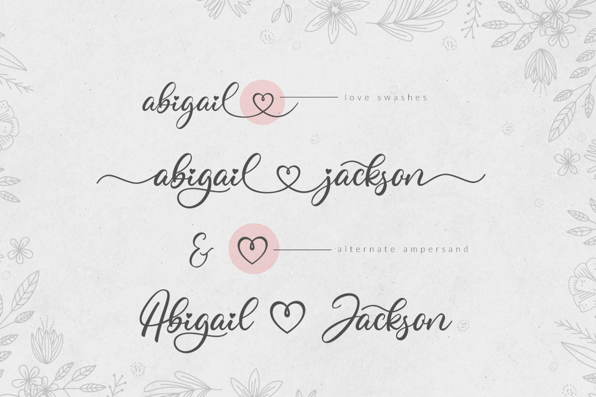 Abigail, a Script Font by Hustletter (Photo 3 of 13)