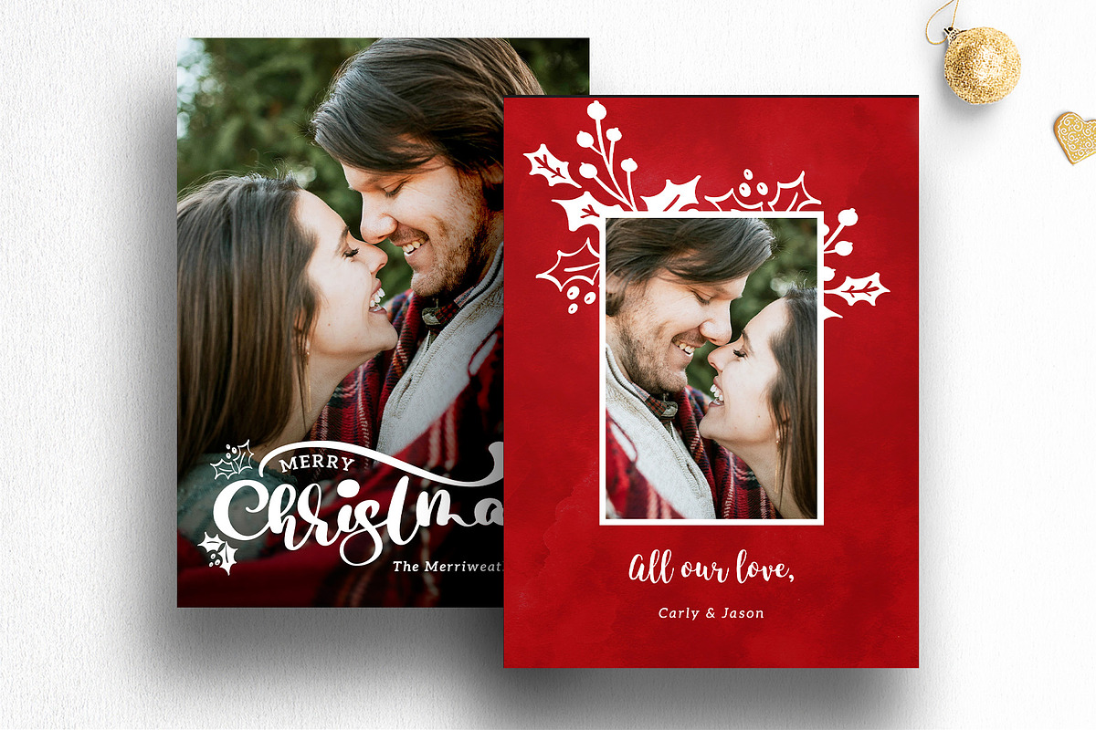 Christmas Card Psd Template 13, a Card Template by Nifty Template Studio (Photo 2 of 10)