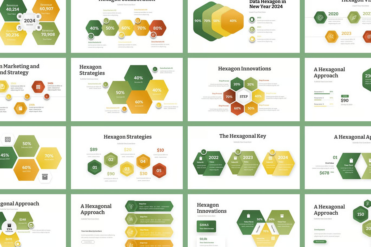 Hexagon Infographic Powerpoint, a Presentation Template by Fit-tee (Photo 2 of 2)