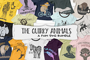 The Quirky Animals | Funny SVG Set, an Animal Illustration by DreamONprints (Thumbnail 3 of 19)