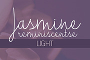 Jasmine Reminiscentse Light, a Script Font by Brittney Murphy Design (Thumbnail 1 of 2)