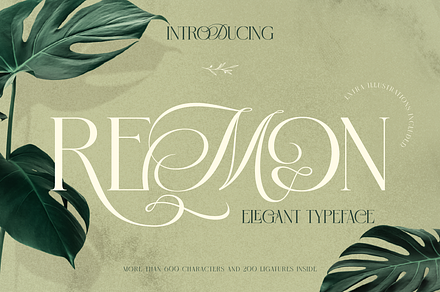 Remon, a Serif Font by Burntilldead