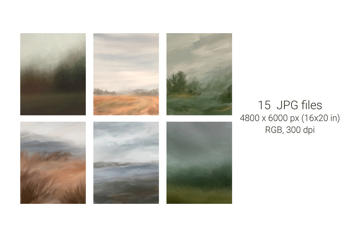 Abstract landscape backgrounds, a Background Graphic by SweetRenieDesigns (Photo 2 of 8)