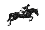 Black Horse Silhouette Bundle, an Illustration by jahid234 (Thumbnail 26 of 31)
