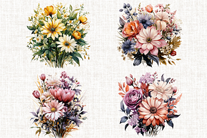 A Bouquet Of Wildflowers PNG