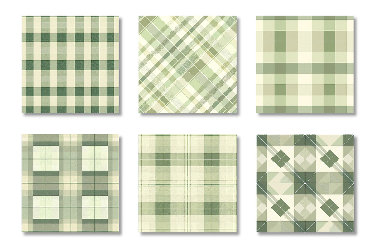 Plaid & Gingham Seamless Patterns, a Pattern Graphic by Canvas Craft (Photo 3 of 9)