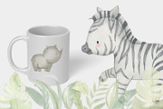 SAFARI ANIMALS. Watercolor set, an Animal Illustration by OlliArtDesign (Thumbnail 5 of 9)