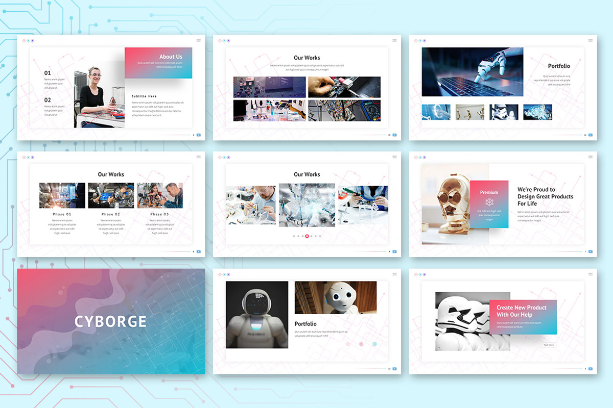 Cyborge - Ai Google Slides Template, a Presentation Template by Jegtheme (Photo 4 of 4)