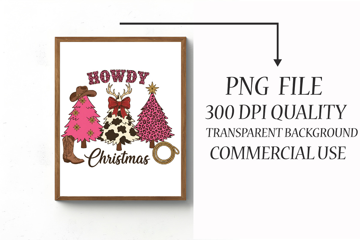 Howdy Christmas Png Design, an Illustration by Libby Wishes (Photo 4 of 6)