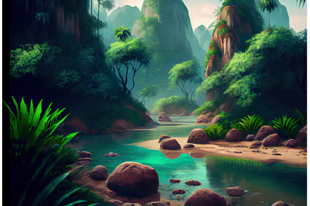 Landscape of rainforest, a Nature Photo by Neirfy
