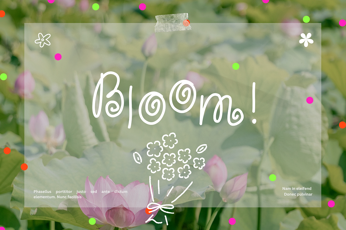 Lotus Eater Whimsical Font, a Script Font by Nonceni (Photo 3 of 9)