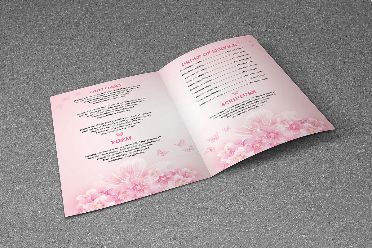 Child Funeral Program Template-V238 preview 2