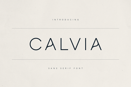 Calvia –  Minimalist Sans Serif Font