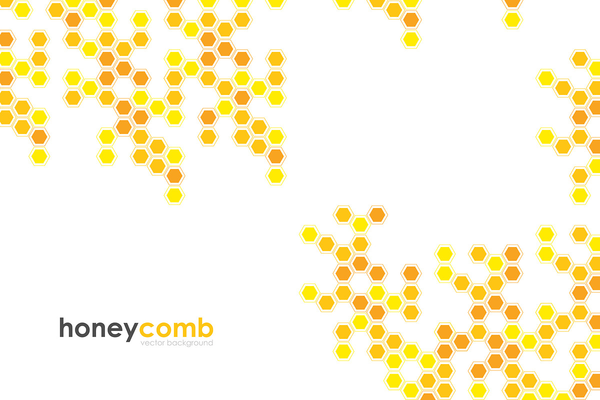 Bee honeycomb banner template, a Background Graphic by pro500