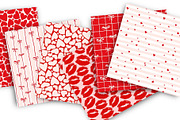 Red Hearts Valentines Day Papers, a Pattern Graphic by ilonitta (Thumbnail 2 of 10)