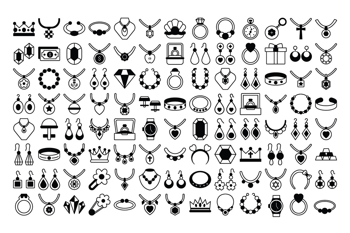 Elegant Jewelry Icon Pack, an Icon by Vector Portal (Photo 3 of 5)