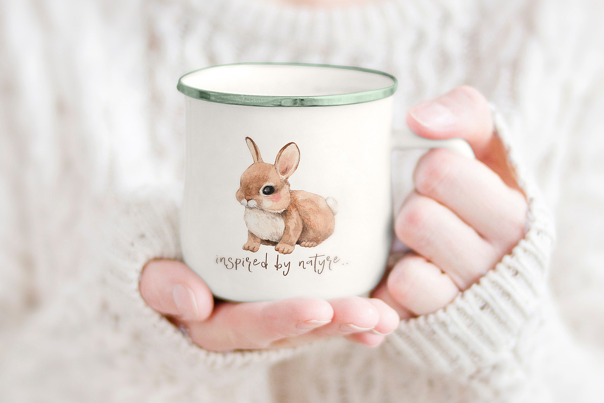 Watercolor Forest Little Animals set, an Animal Illustration by Alamella (Photo 15 of 17)