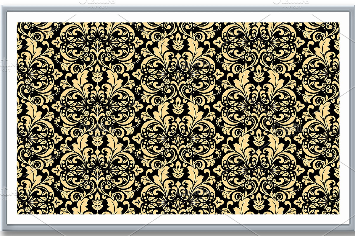 Wallpaper in the style of Baroque., a Pattern Graphic by RODINA (Photo 3 of 3)