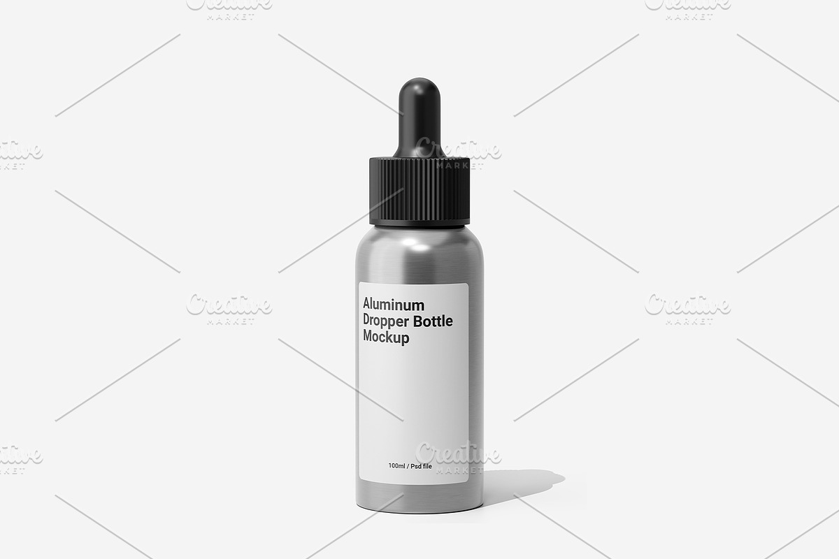 100ml Aluminum Dropper Bottle Vol.1, a Packaging Mockup by Akebareee (Photo 7 of 7)