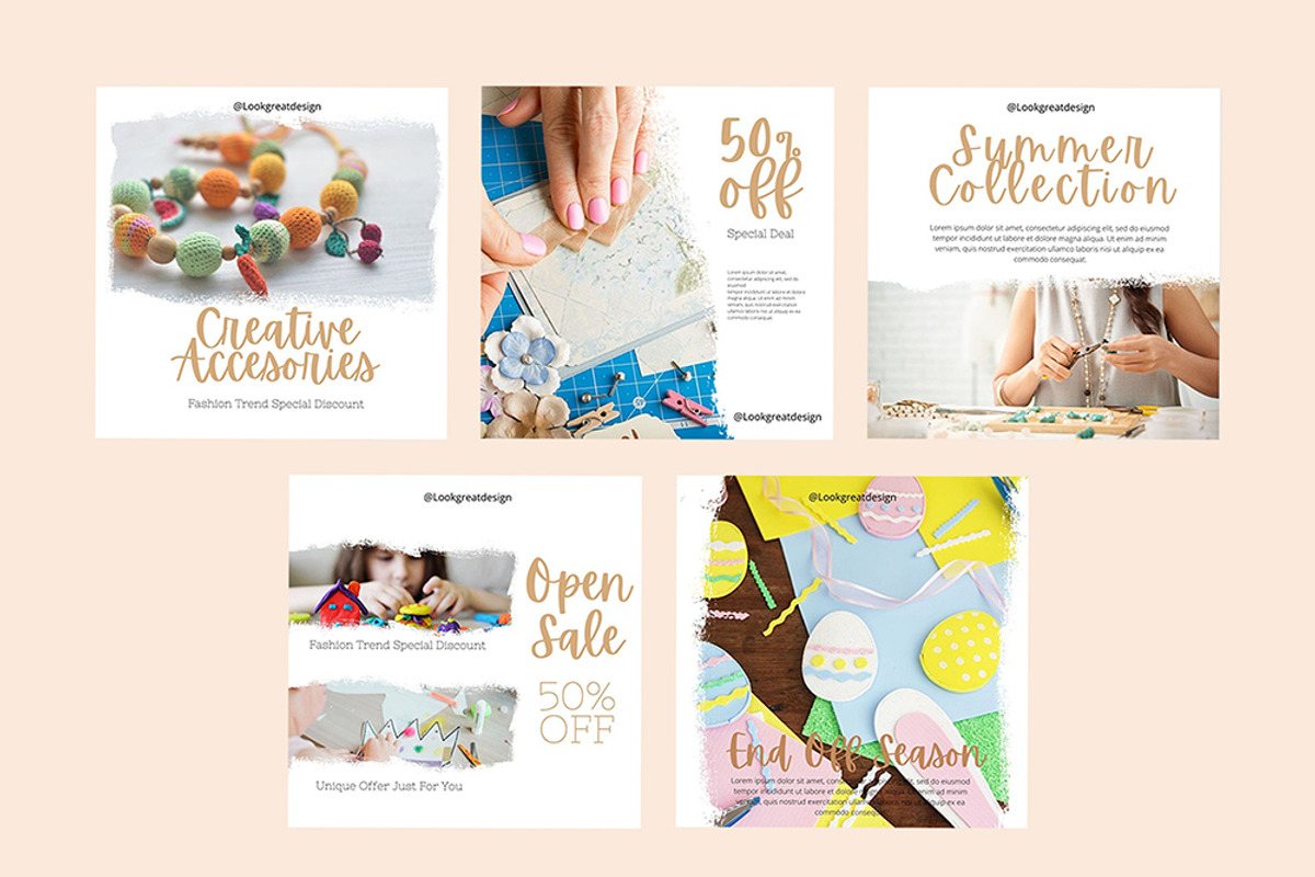 Instagram Post Template For Canva, a Social Media Template by DreamColor (Photo 4 of 5)
