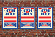 Blue Bold 4th of July Flyer Set, a Flyer Template by Aiyari Graphic (Thumbnail 3 of 3)