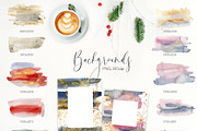 Vintage Christmas Watercolor clipart, a Seasonal Illustration by Yuliya Derbisheva (Thumbnail 11 of 14)