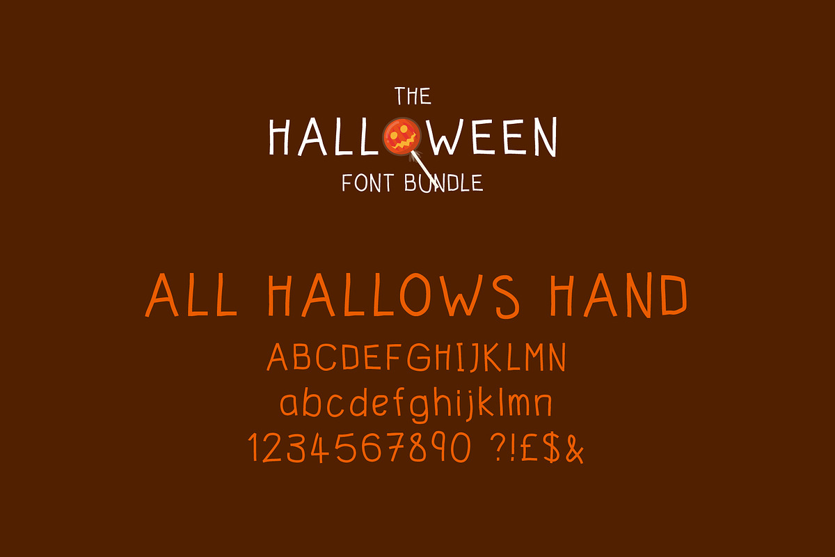 Halloween Font Bundle+FREE Graphics preview 4