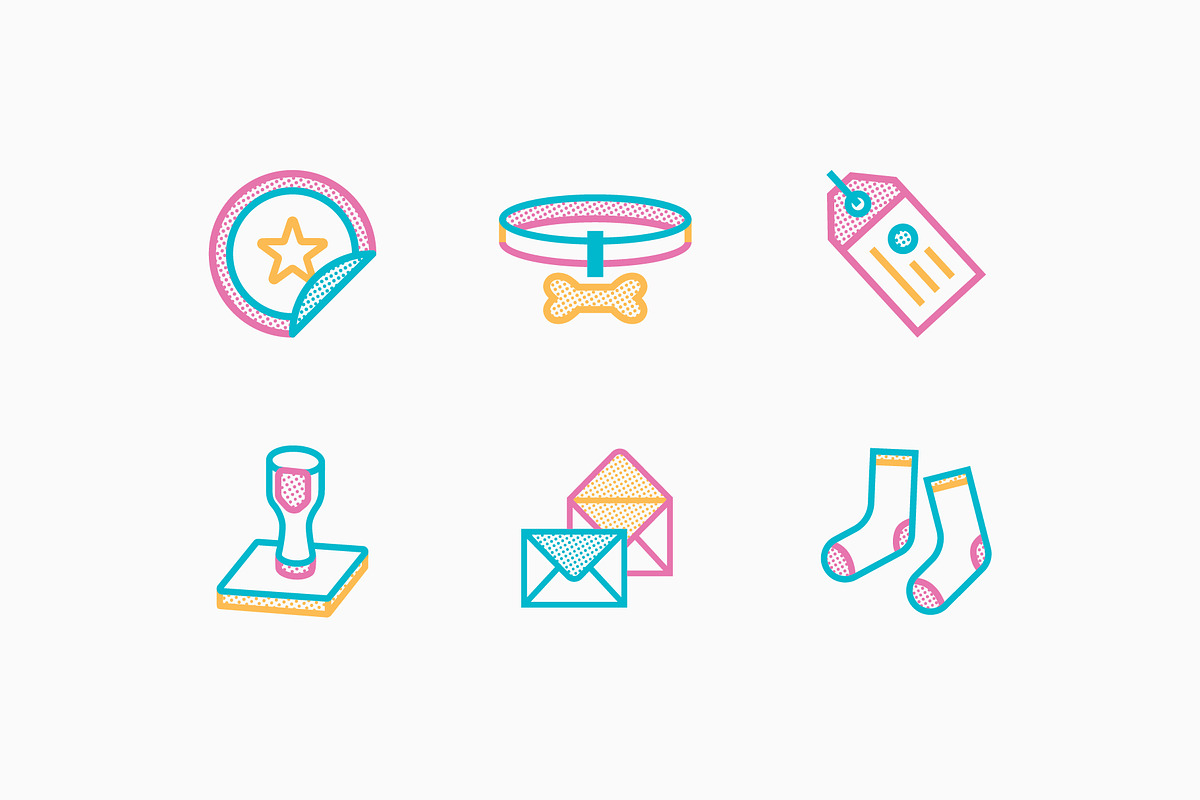 90's Print on Demand Product Icons, an Outline Icon by Sungy Side Up (Photo 5 of 9)