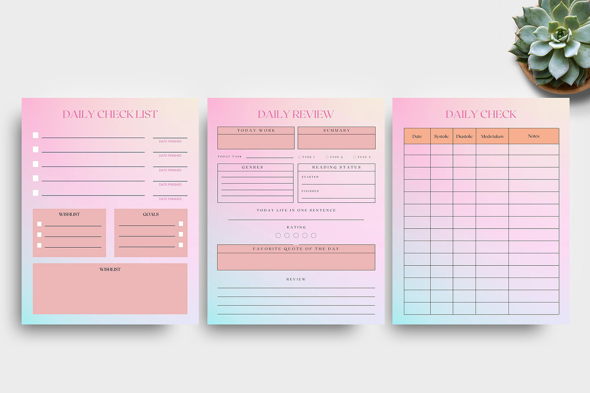 Personal planner bundle Template, a Stationery Template by Ultimate Template Shop (Photo 6 of 9)