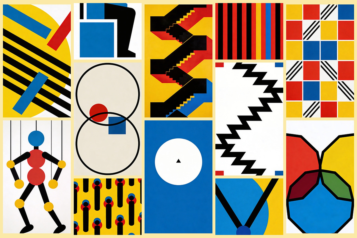 Bauhaus Pop, a Background Graphic by AI Petr Creative Agency (Photo 4 of 7)