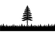 Woodland Landscape Silhouette, an Object Graphic by Creativeshirt (Thumbnail 8 of 18)