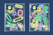 Neon - Retro Sticker Pack, an Object Graphic by Alina Sh (Thumbnail 10 of 12)