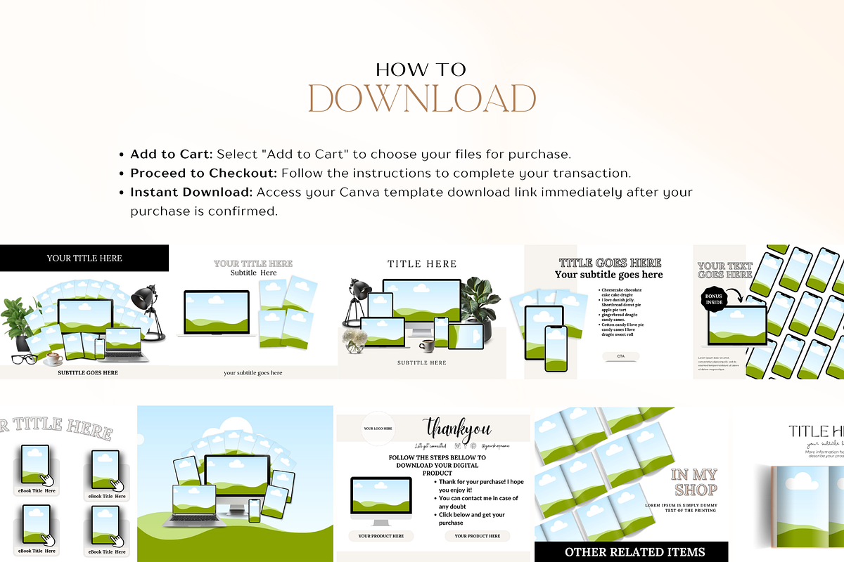 Digital Listing Mockup Templates, a Design Template by Matisse Studio (Photo 6 of 6)