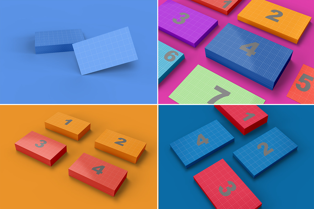 Business Card Mockups - 10 Views, an Advertising Mockup by Illusiongraphic (Photo 23 of 24)