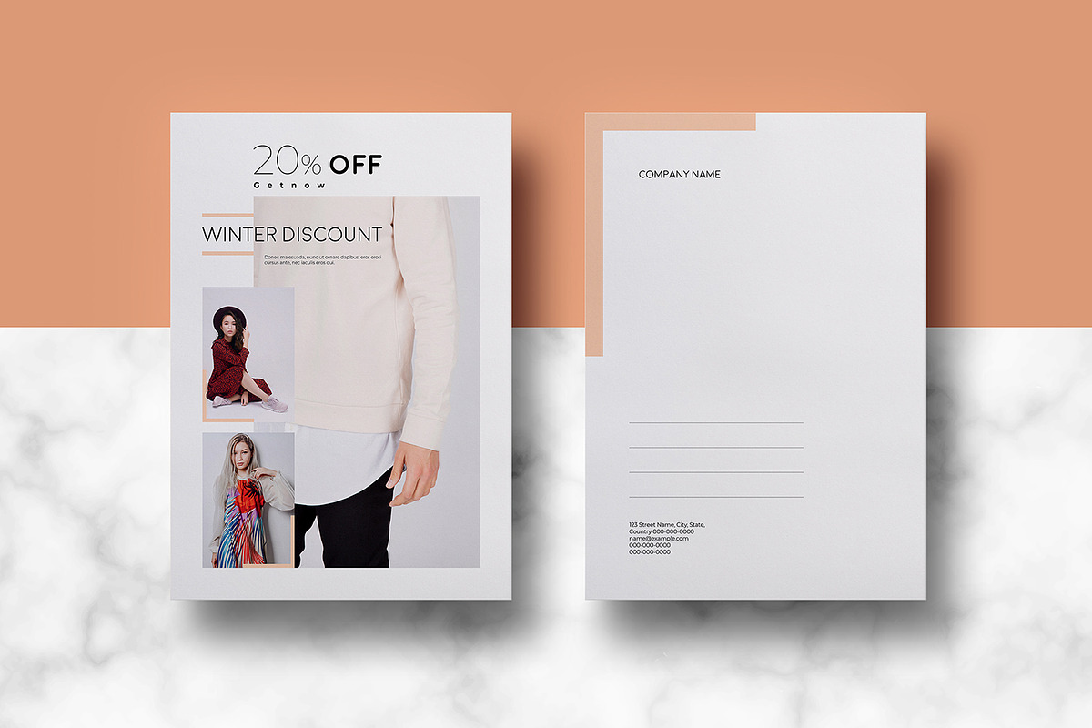 Postcard Template, a Card Template by crazyOWL (Photo 5 of 5)