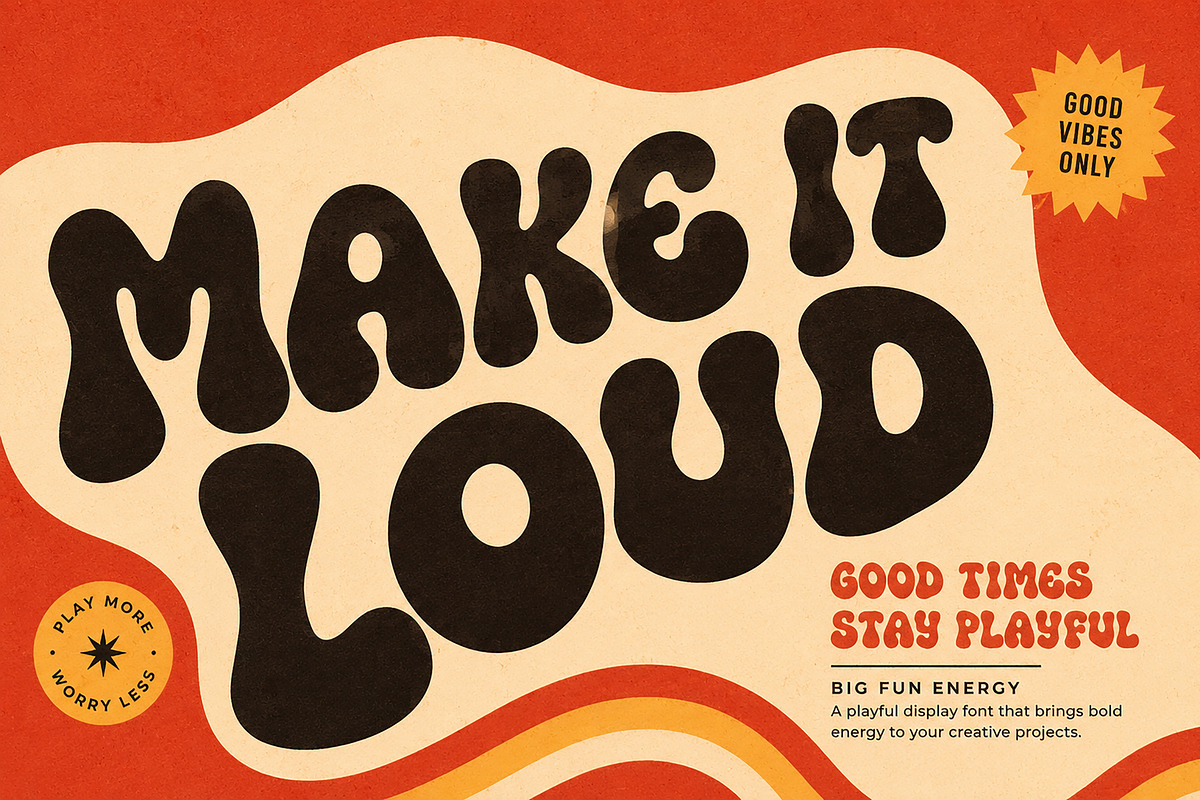 PlayGround Bold – Retro Display Font, a Slab Serif Font by Wow Magic (Photo 3 of 5)