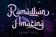 Ramadhan Amazing, a Script Font by Sealoung (Thumbnail 1 of 10)