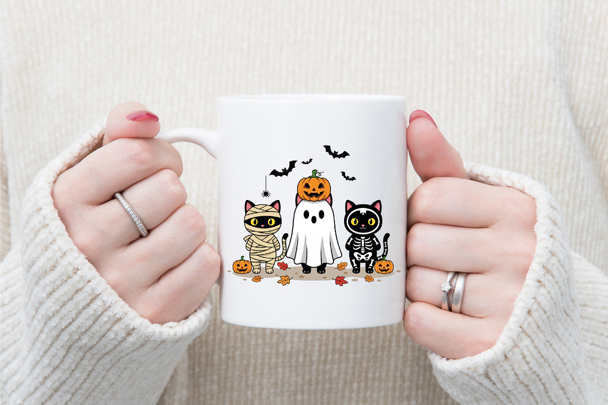 Funny Halloween Png Spooky Cat Png, an Illustration by designcity5 (Photo 6 of 8)