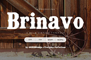Brinavo | Old Western Display Font, a Serif Font by Everyday Perfection (Thumbnail 1 of 5)