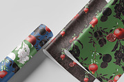 Pomegranate Watercolor Patterns, an Illustration by IrynaPanashii (Thumbnail 7 of 12)