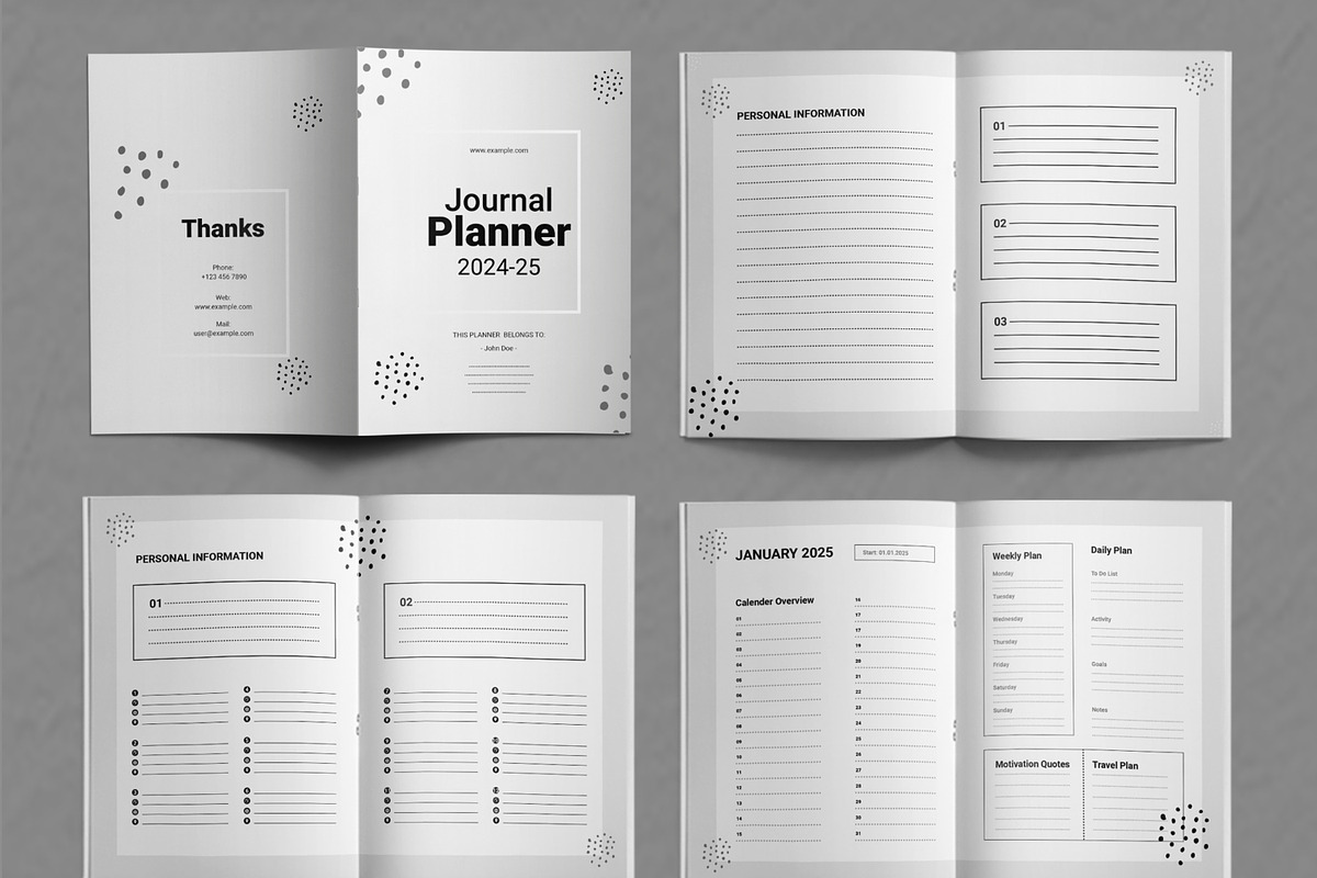 Journal Planner Layout, a Stationery Template by ContestDesign (Photo 2 of 4)
